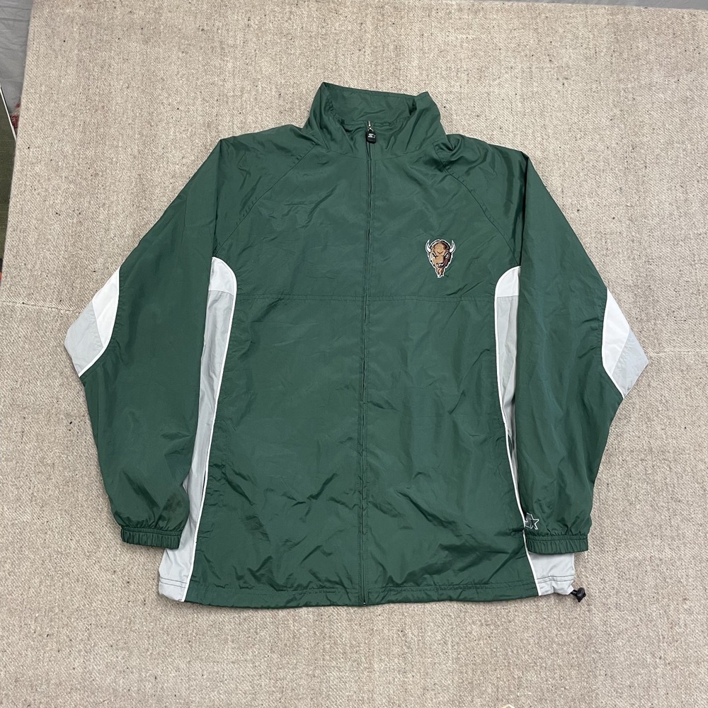 Vintage Marshall Thundering Herd Windbreaker Mens Medium Green 2000s Starter